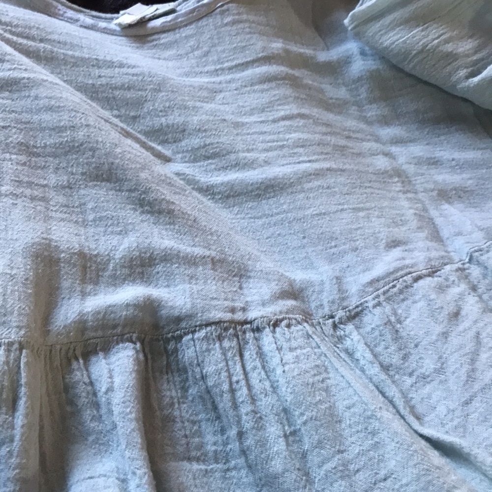 J. Morgan Puett blue gauze top - Picture 6 of 6
